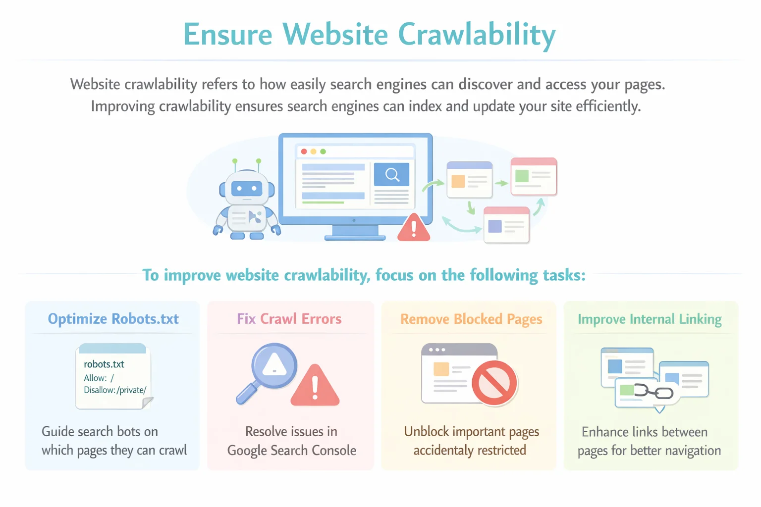 Ensure Website Crawlability