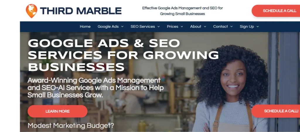 Home page of Third Marble