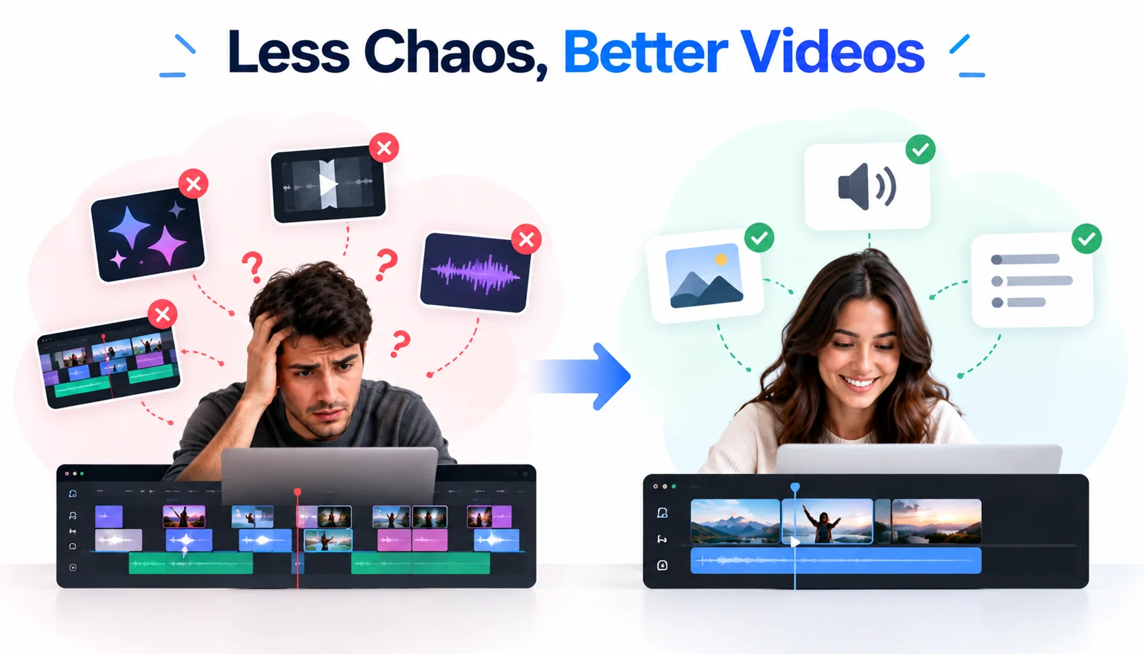 Common video editing mistakes and how simpler editing improves video quality.