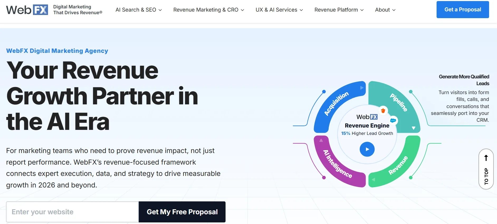 WebFX home page
