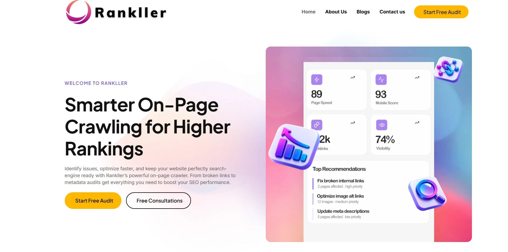 rankller home page