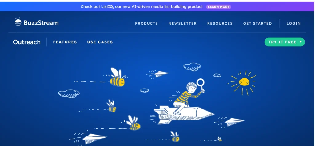 Home page of Buzz streamn