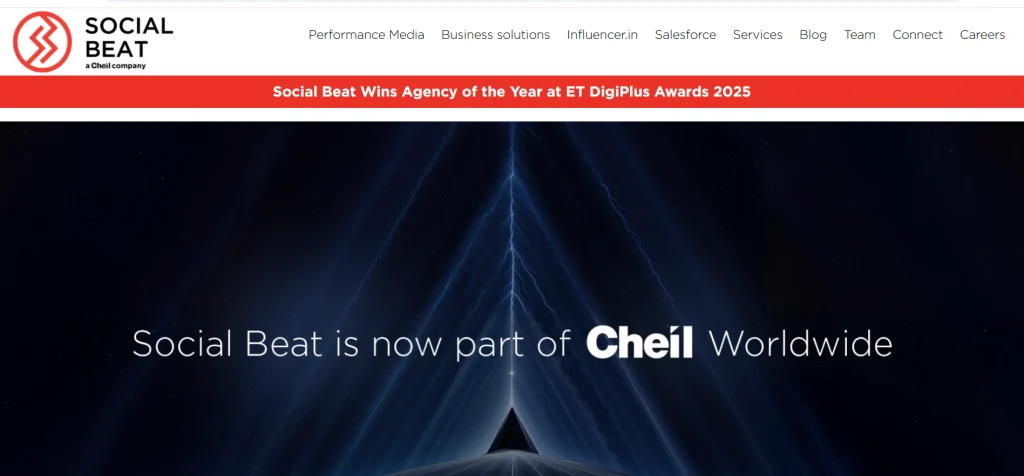Home page of Social Beat
