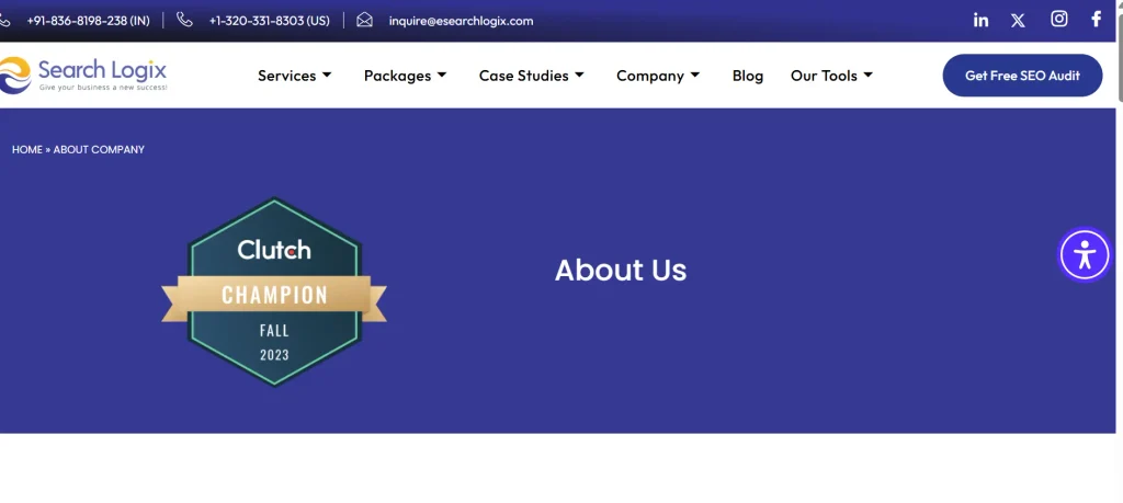 Home page of eSearch Logix