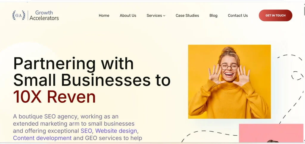 Home page of Growth Accelerators