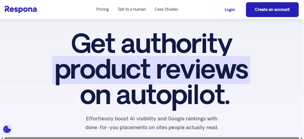 Home page of Respona