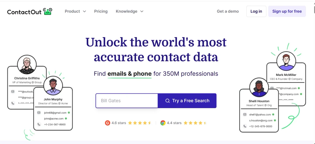 Home page of Contact Out