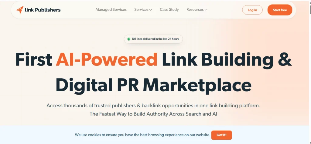 Home page of Link publishers